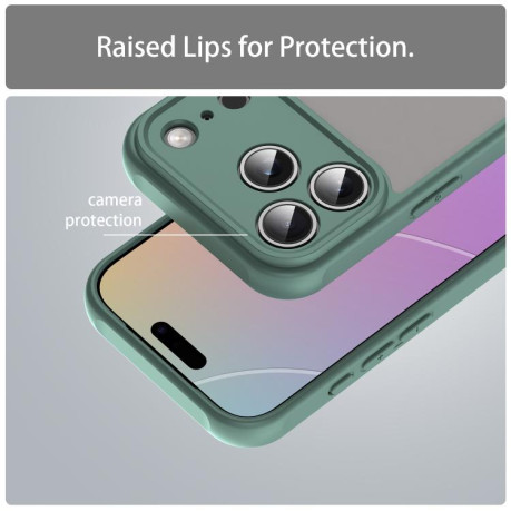 Чехол Fan Dun Series TPU Hybrid PC на iPhone 17 Pro - зеленый