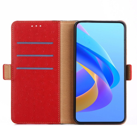 Чехол-книжка Ostrich Texture для Samsung Galaxy M53 5G - красный