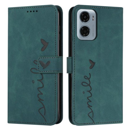 Чохол-книжка Retro Skin Feel Amile для Motorola Moto G05 - зелений