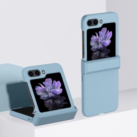 Противоударный чехол Skin Feel для Samsung Galaxy  Flip 6 - голубой