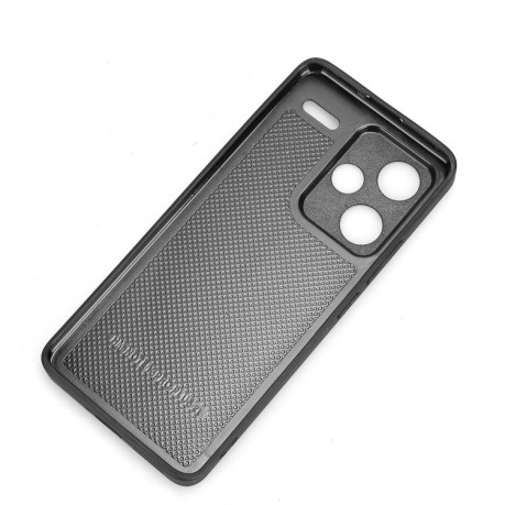 Противоударный чехол Wristband Leather Back для Xiaomi Redmi Note 13 Pro+ - черный