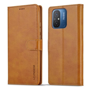 Чехол книжка LC.IMEEKE Calf Texture на Xiaomi Redmi Poco C55/Redmi 12C/11A - желтый
