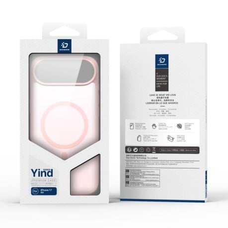 Чохол DUX DUCIS Yind Series із MagSafe гібрид на iPhone Air - рожевий