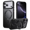 Ударозащитный чехол 360 Rotating MagSafe Magnetic Frosted на iPhone 17 Pro Max - черный