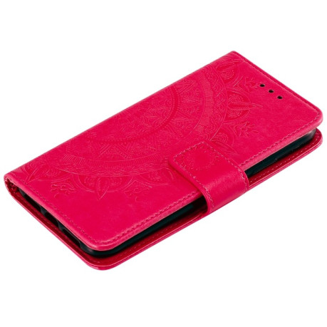 Чехол-книжка Totem Flower для Xiaomi Mi 11 - красный