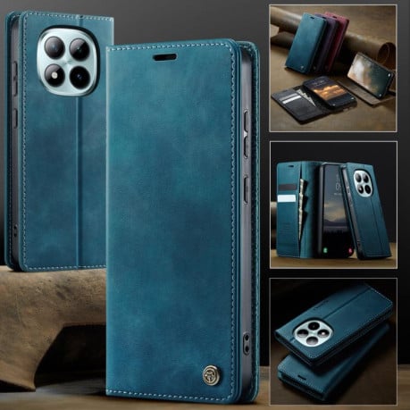 Чохол-книжка CaseMe 033 з фактурою Calf і захистом від сканування RFID на Xiaomi Poco 8 Pro/Redmi Note 15 Pro+ 5G Global 163.3mm — зелений