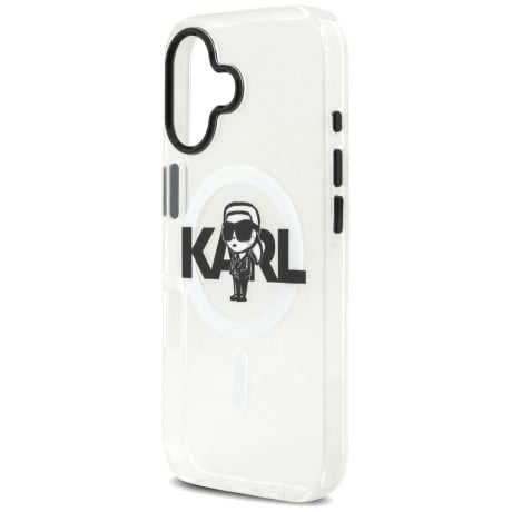 Оригинальный прозрачный чехол Karl Lagerfeld IML Karl Sketch Logo с MagSafe на iPhone 17 - Transparent