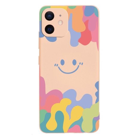 Протиударний чохол Painted Smiley Face для iPhone 11 - рожевий