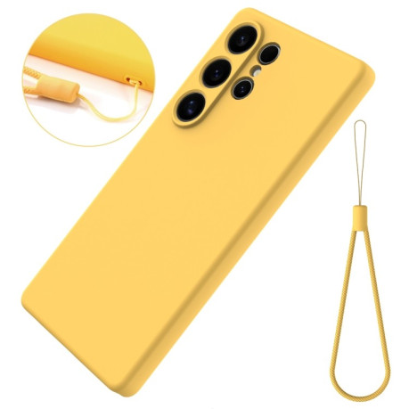 Силіконовий чохол Solid Color Liquid Silicone  для Samsung Galaxy S25 Ultra 5G - жовтий