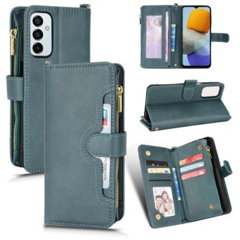 Чохол-книжка Litchi Texture Zipper для Samsung Galaxy M23 5G/F23 5G - зелений