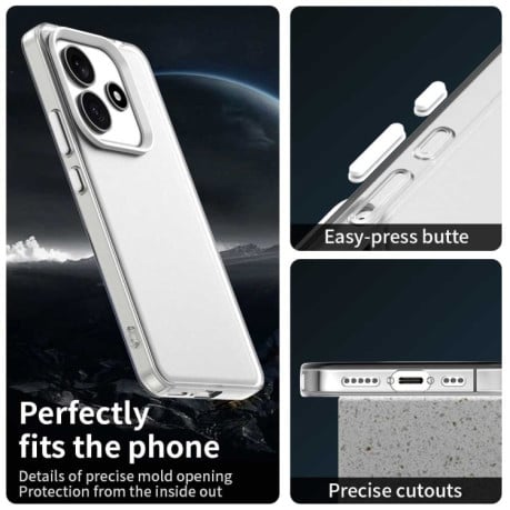 Противоударный чехол Candy Series для Xiaomi Redmi Note 14 5G/Poco M7 Pro 5G - белый