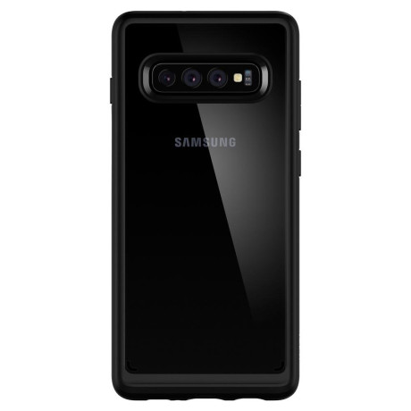 Оригинальный чехол Spigen Ultra Hybrid для Samsung Galaxy S10+ Plus Matte Black