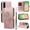 Чохол-книжка Dandelion Embossed Pattern Flip Leather на Samsung Galaxy A57 5G — рожеве золото