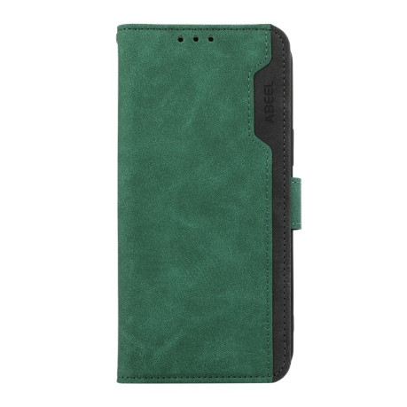 Чохол-книжка ABEEL Color Block Magnetic RFID Leather для Samsung Galaxy A06 4G - Green-Black