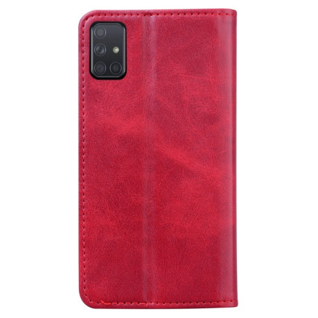 Чехол-книжка Business Stitching на Samsung Galaxy M51 - красный