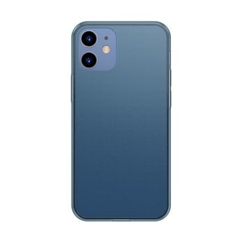 Чохол Baseus Frosted Glass для iPhone 12 mini - синій