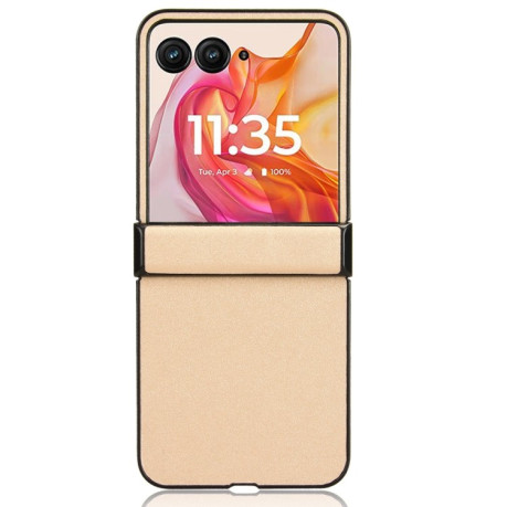 Протиударний чохол Sandskin Texture на Motorola Razr 50 Ultra - золотий