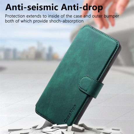 Чехол-книжка CaseNeo MagSafe RFID Anti-theft Retro Leather для OnePlus Ace 6 / 6T — зелёный