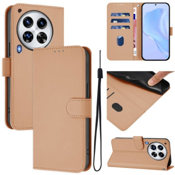 Чехол-книжка с мягким покрытием (Skin Feel) со шнурком на Tecno Camon 30 Premier 5G — телесный