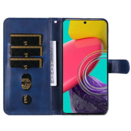 Чохол-книжка Fashion Calf Texture для Samsung Galaxy M53 5G - синій