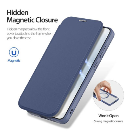 Чохол-книжка DUX DUCIS Skin X Pro Series Magsafe для Samsung Galaxy S25 Edge 5G - синій