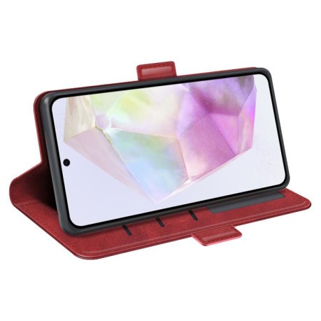 Чохол-книжка Dual-side Magnetic Buckle  для Samsung Galaxy A36 - червоний