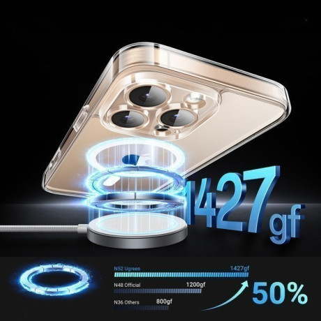 Оригинальный чехол Ugreen Classy Clear (MagSafe) для iPhone 16 Pro - Transparent