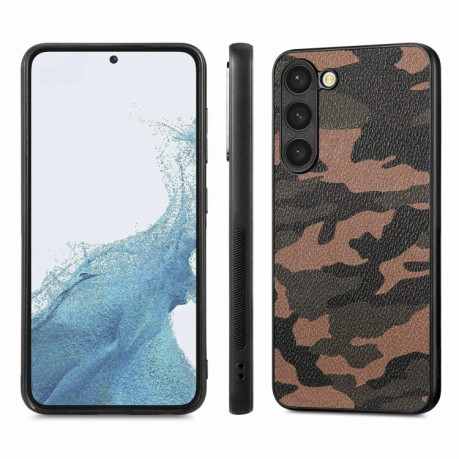 Протиударний чохол Camouflage для Samsung Galaxy S23 5G - коричневий