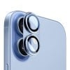 Захист камери XDCASE Titanium Alloy Hollow Camera Lens на iPhone 17 - синій