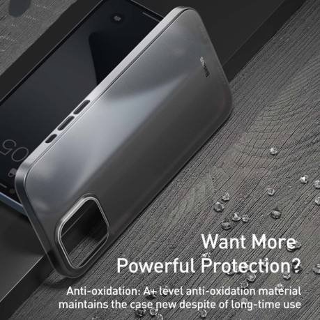 Ультратонкий чехол Baseus Wing на iPhone 12 Pro Max - черный