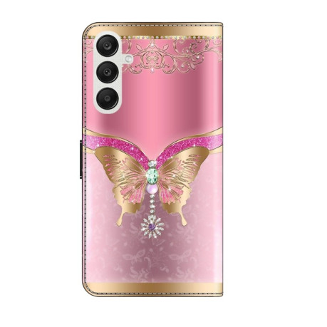 Чохол-книжка Crystal 3D Shockproof Protective Leather для Samsung Galaxy A35 5G - метелик