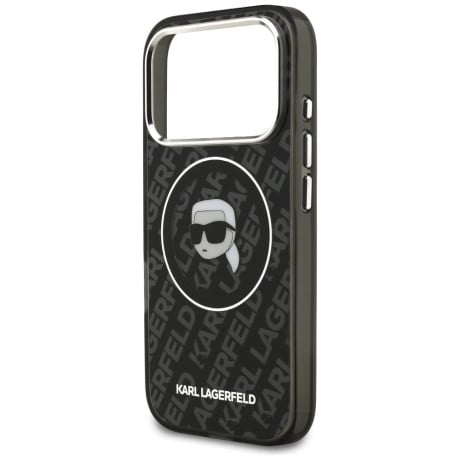 Оригінальний чохол Karl Lagerfeld IML Karl Head Logo з MagSafe на iPhone 17 Pro - Black