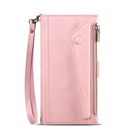 Чохол-гаманець Retro Frosted для iPhone 14 Plus – рожеве золото