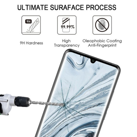 Защитное стекло 9H HD 3D Curved Edge (Full Glue) для Xiaomi Mi Note 10 - черное