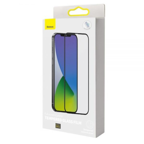 Комплект защитных стекол Baseus 2 pcs 0,3 mm Anti Blue Light на iPhone 12 mini -черных