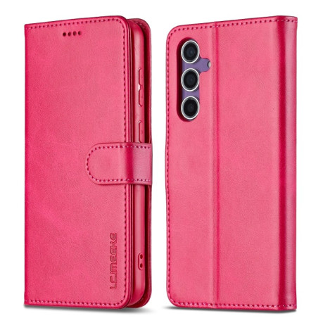 Чехол книжка LCIMEEKE Calf Texture на Samsung Galaxy A16 5G - красный