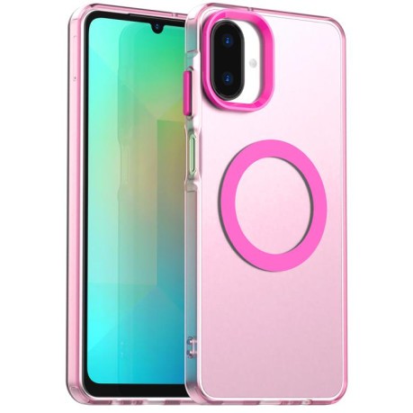 Противоударный чехол Candy Magsafe PC Hybrid TPU для Samsung Galaxy A07 4G - красный