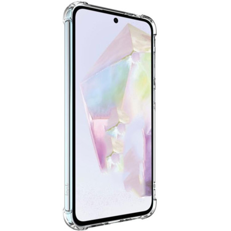 Противоударный чехол IMAK Space Shield PC + TPU Airbag для Samsung Galaxy A56 5G - прозрачный