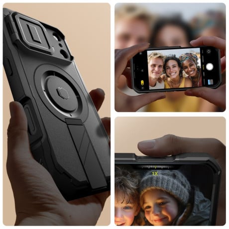 Чехол Tech-Protect Kevlar Cam на iPhone 17 Pro - Black