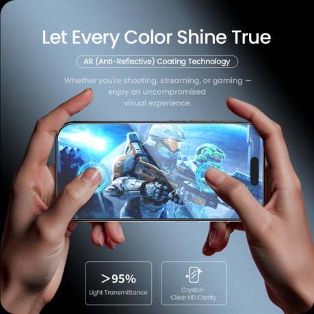 Защитное стекло NILLKIN H+Pro AR Tempered Glass на iPhone Air