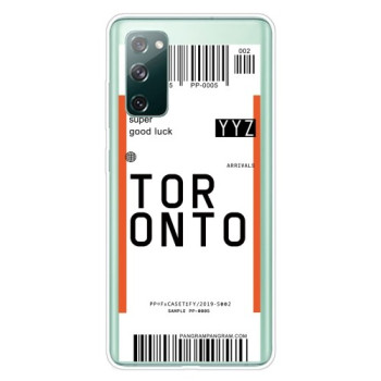 Противоударный чехол Boarding Pass Series на Samsung Galaxy S20 FE - Toronto