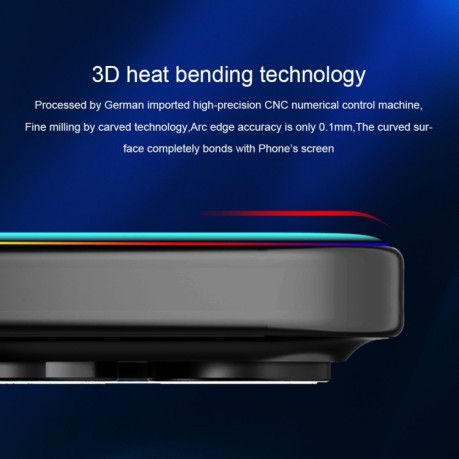 Защитное стекло Nillkin (CP+ max 3D) для iPhone 16 Pro - черное