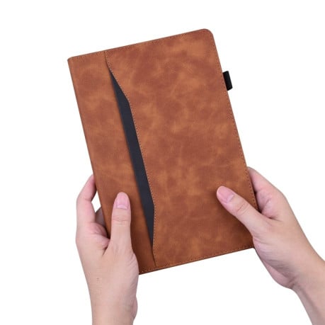 Чохол-книжка Splicing Series на Xiaomi Redmi Pad 2 Pro / Pro 12.1 — коричневий