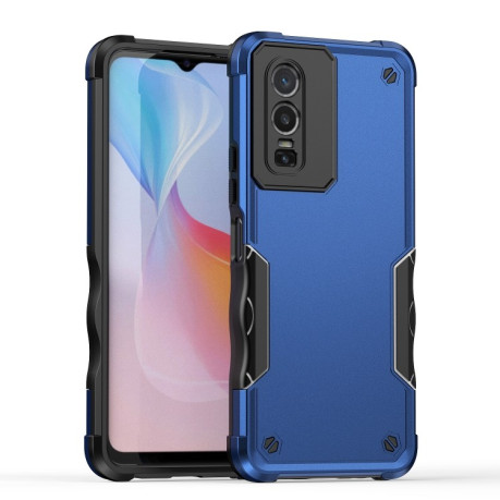 Противоударный чехол EsCase durable для Vivo Y76 5G - синий