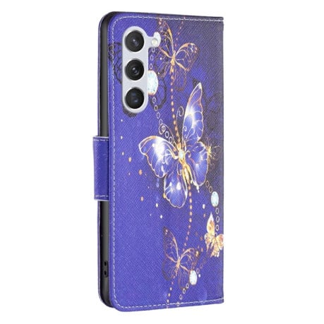 Чехол-книжка Colored Drawing Pattern для Samsung Galaxy S24 5G - Butterfly