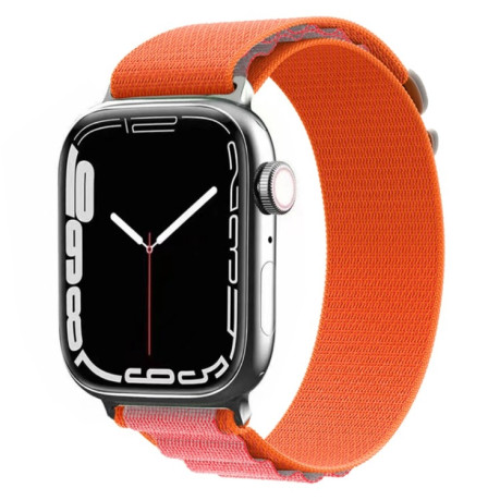 Ремешок Nylon Loop для Apple Watch Series 8/7 41mm/40mm /38mm - оранжево-розовый