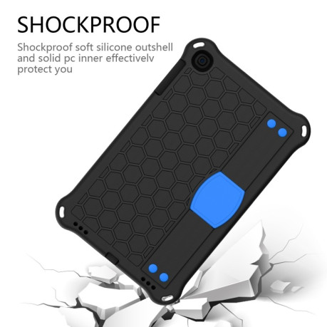 Протиударний чохол Honeycomb Design на iPad mini 5/4/3/2/1 - чорно-синій