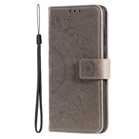 Чохол-книжка Totem Flower для Xiaomi 14T Pro - сірий