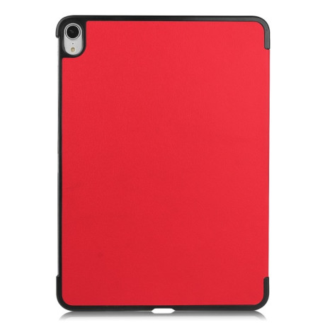 Чехол Custer Texture Three-folding Sleep/Wake-up на iPad Air 10.9 2022/2020 - красный