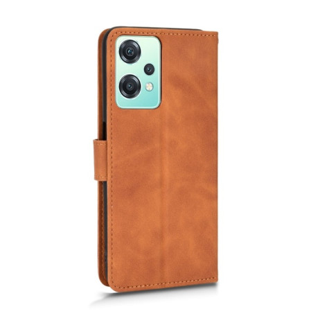 Чехол- книжка Skin Feel Magnetic для Realme 9 Pro/OnePlus Nord CE 2 Lite 5G - коричневый